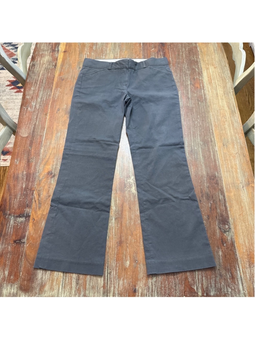 Theory Charcoal Straight-Leg Trousers